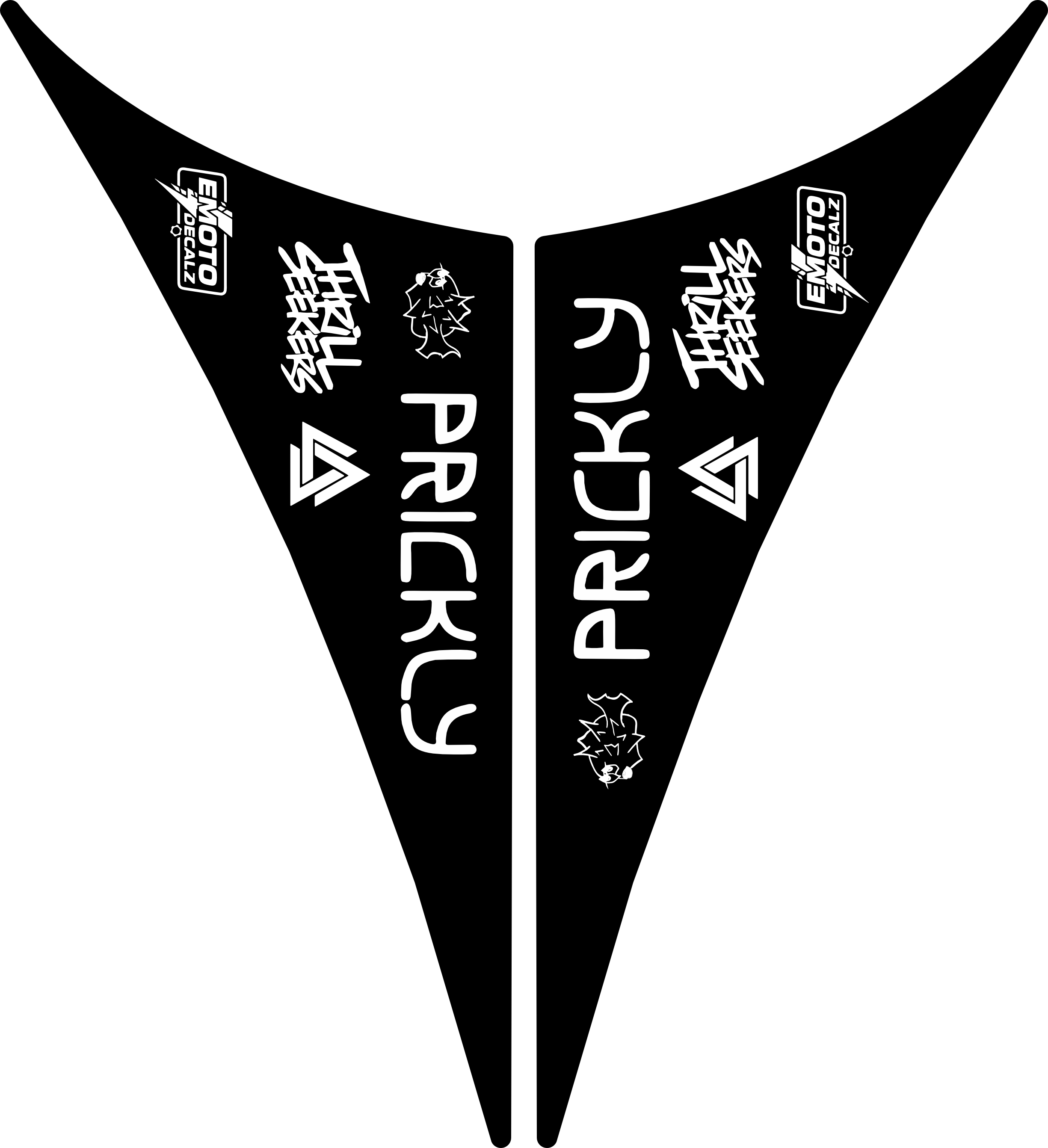 Fatboy Scrambler Frame Decal Rear