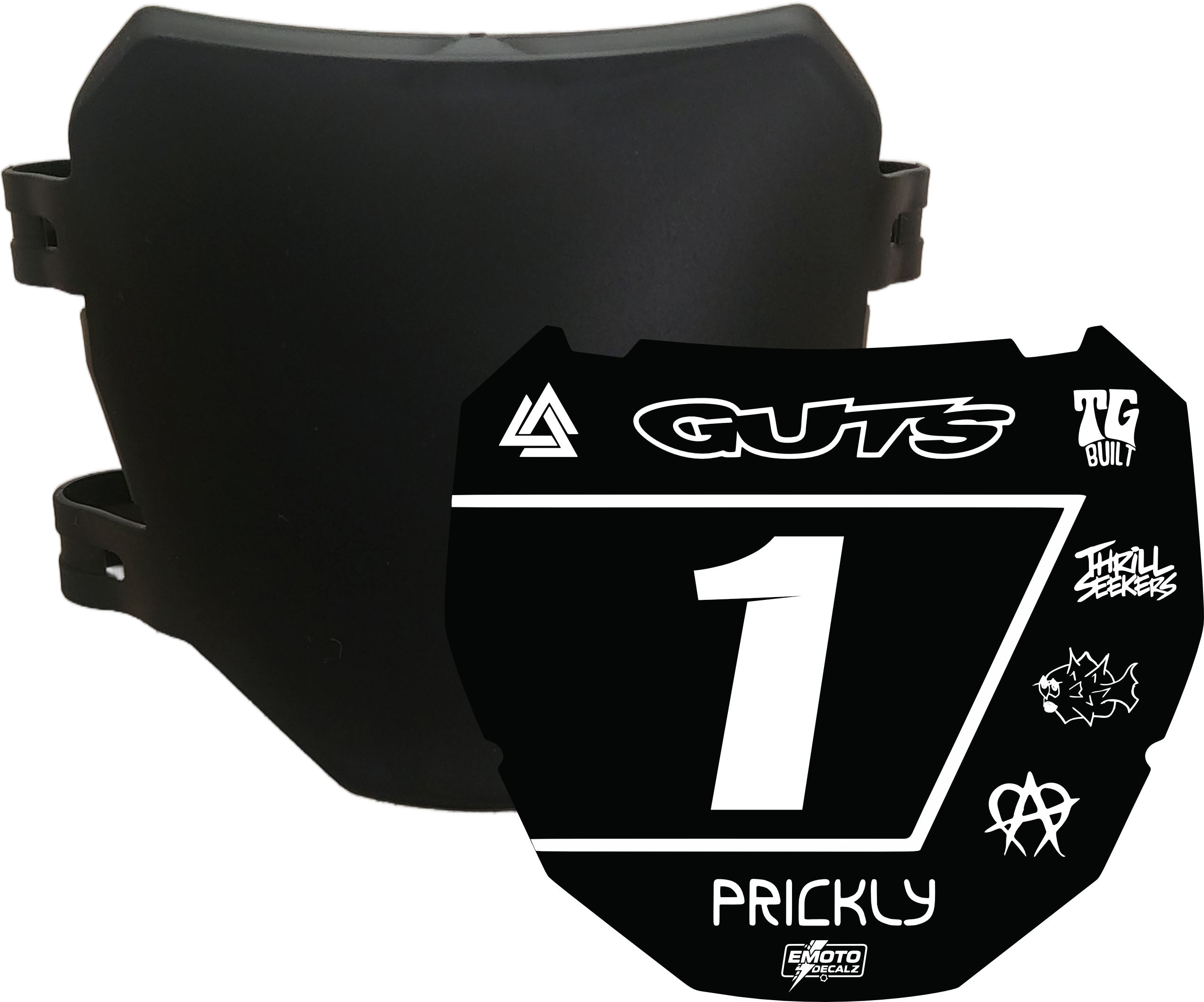 Blank ODI Style Plate + Custom Decal