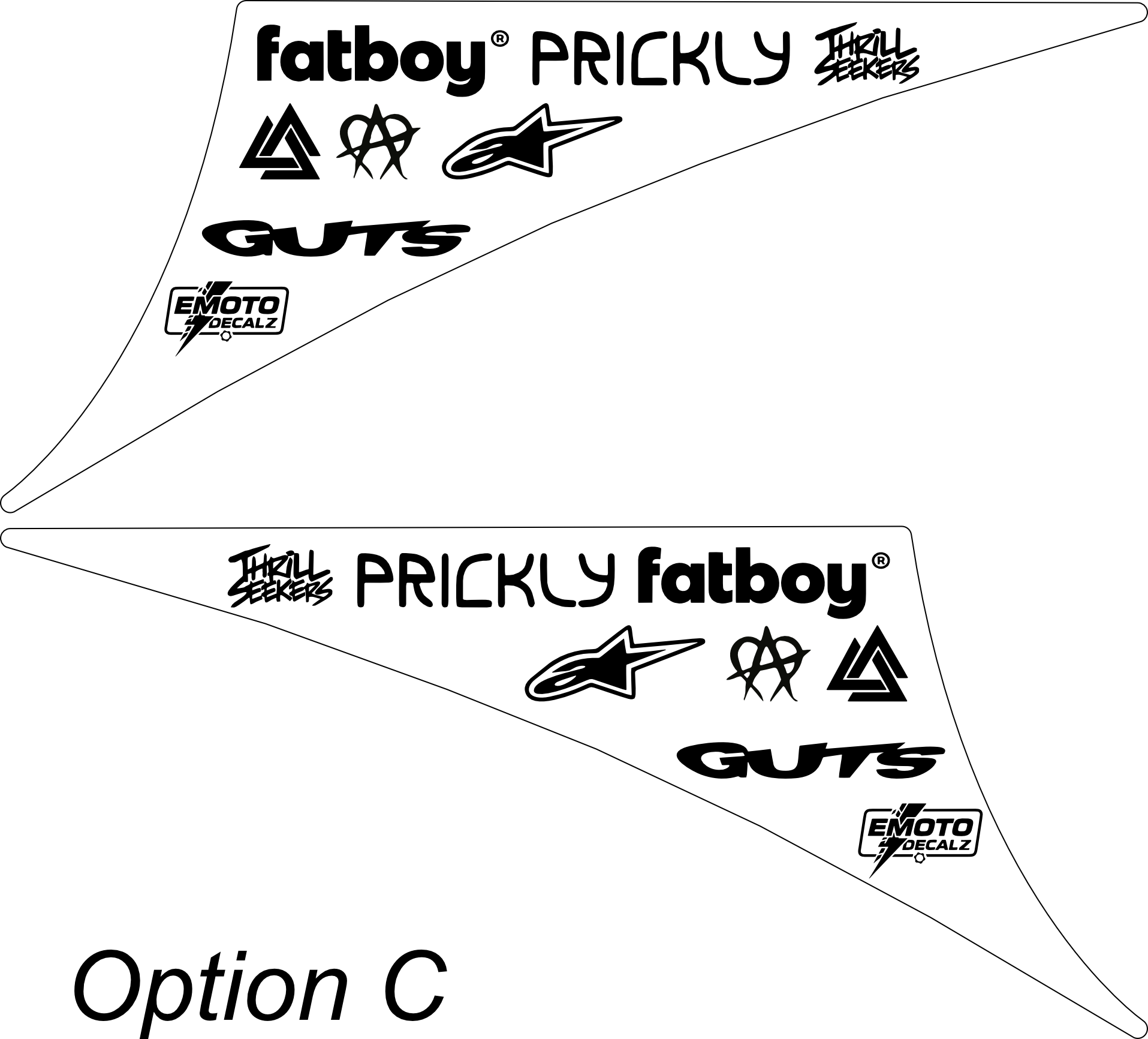 Fatboy Scrambler Premade Frame Decals