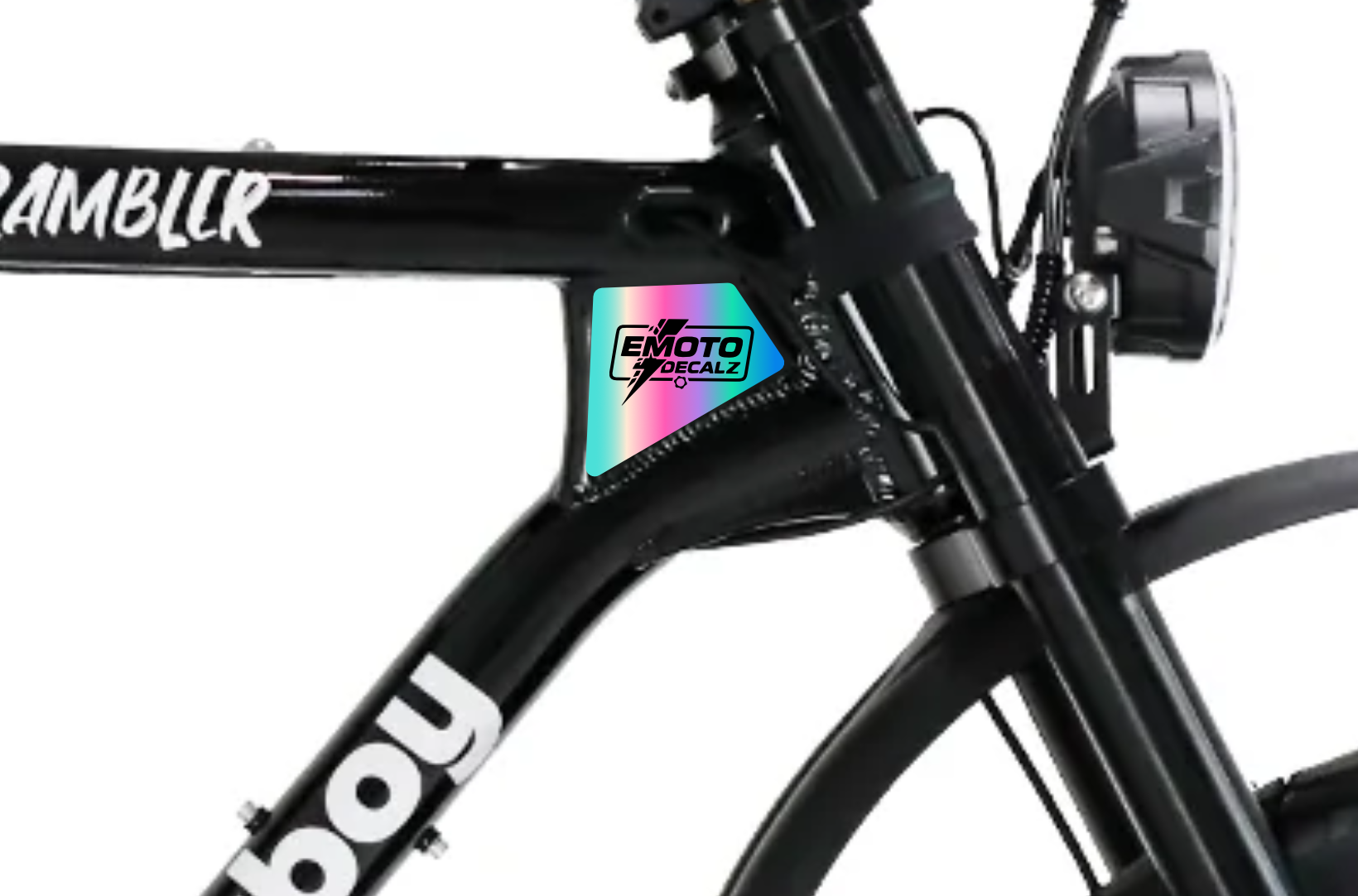 Fatboy Scrambler Frame Front Decals