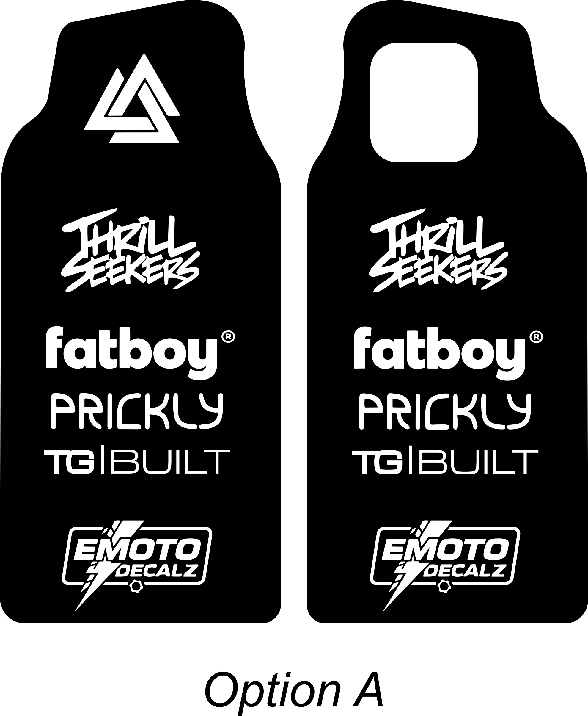 Fatboy Bagus Premade Fork Decals
