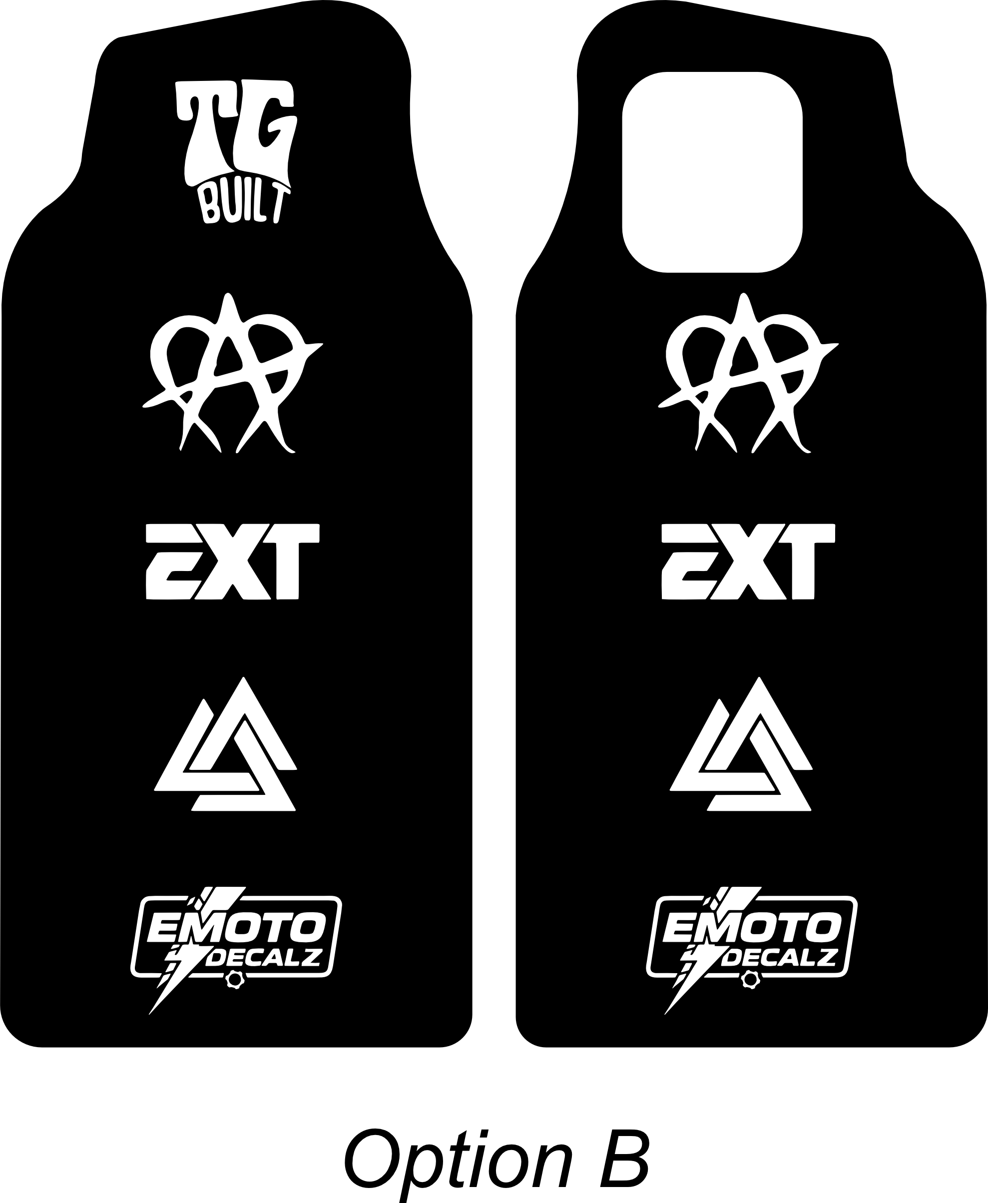 Fatboy Bagus Premade Fork Decals