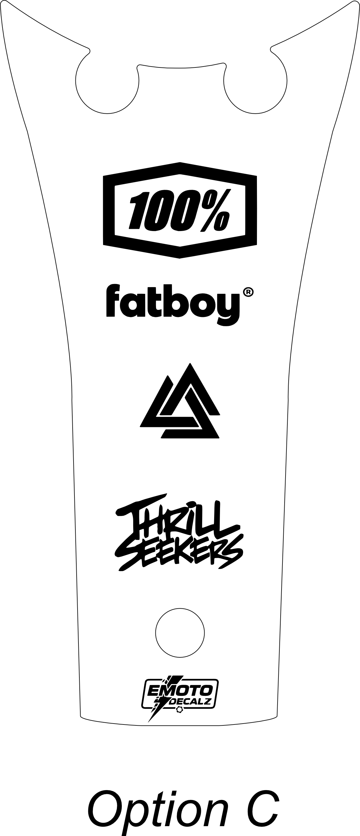 Fatboy Scrambler Premade Top Frame Decal