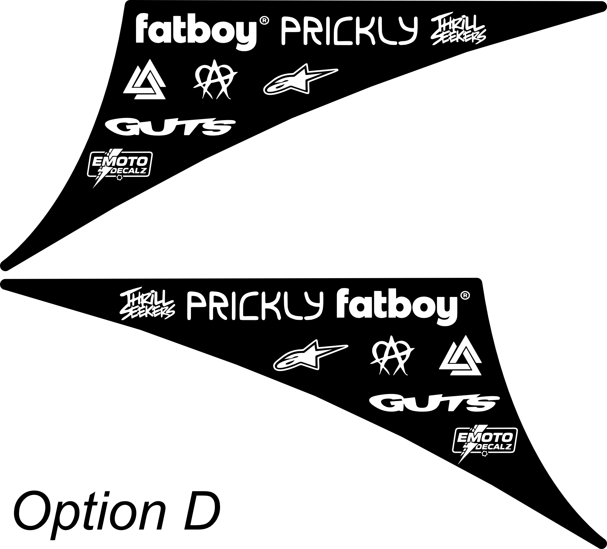 Fatboy Scrambler Premade Frame Decals