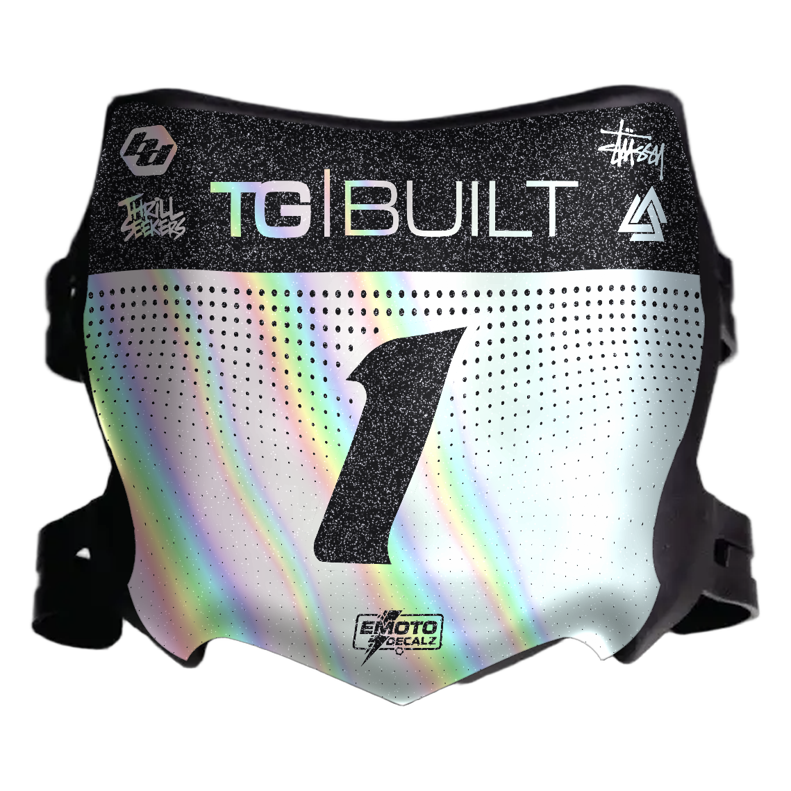 Black Motocutz - Glitter Holographic