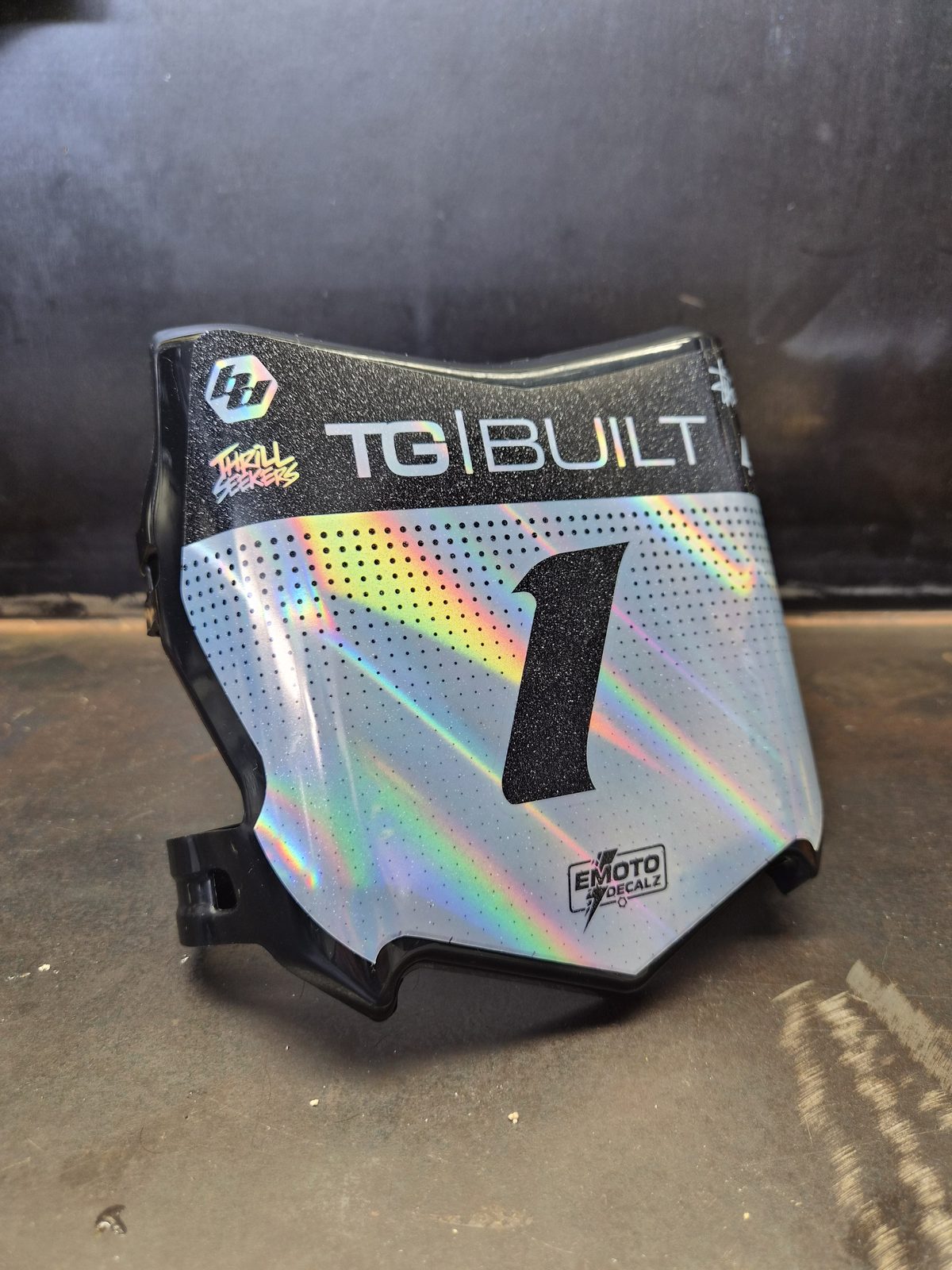 Black Motocutz - Glitter Holographic